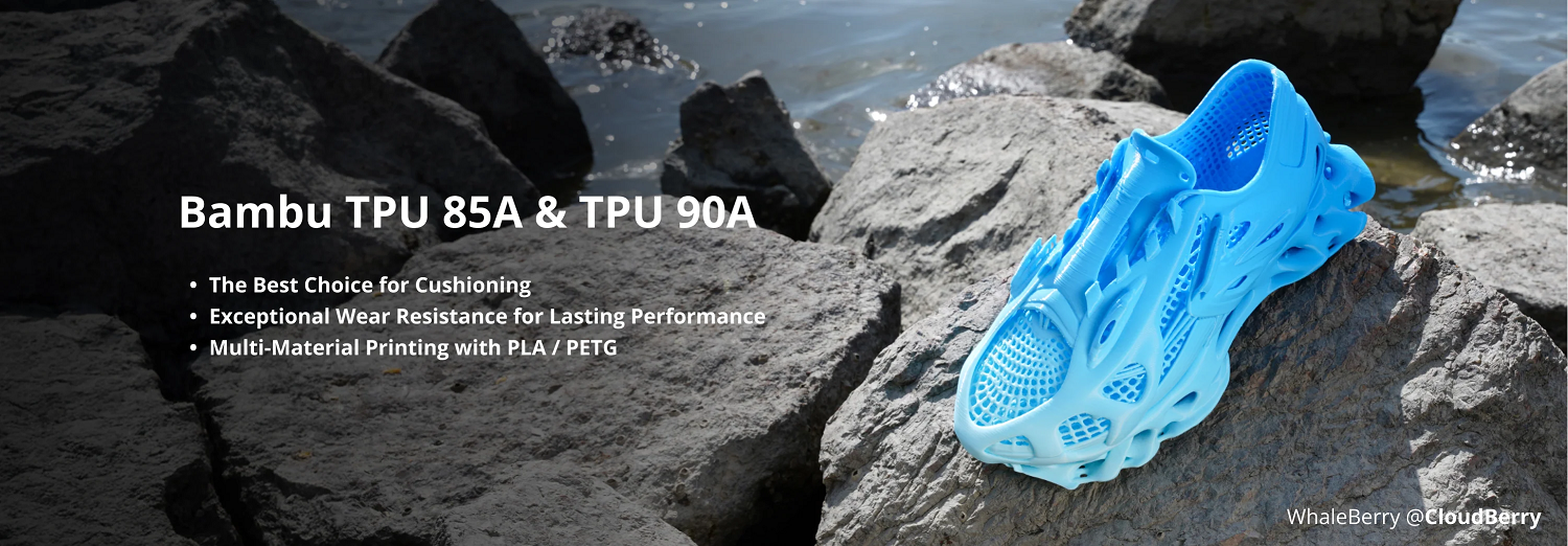 Фото Пластик для 3D принтер TPU 85A / 90A от Bambu Lab 1